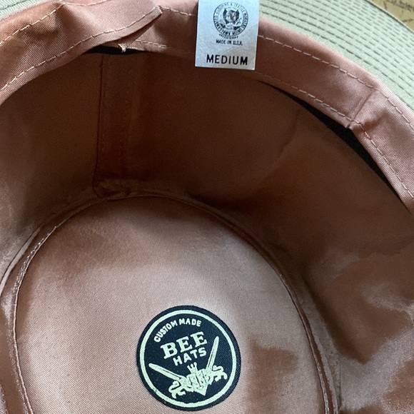 VINTAGE CUSTOM MADE BEE HATS BOHO TAN NEUTRALS VERSATILE SUN HAT M OS UNISEX ? - Picture 6 of 10